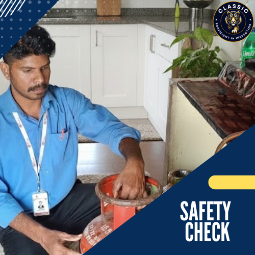 Inspector using mobile app for digital safety report